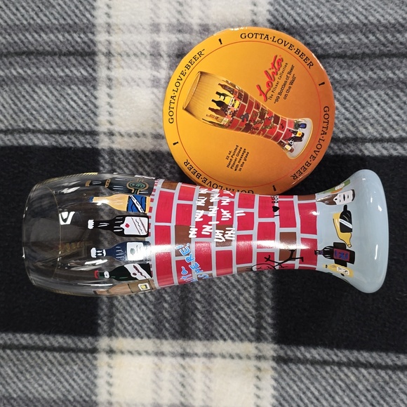 Lolita Hand Painted Pilsner Glass "99 Bottles of Beer on the Wall" - Picture 2 of 4